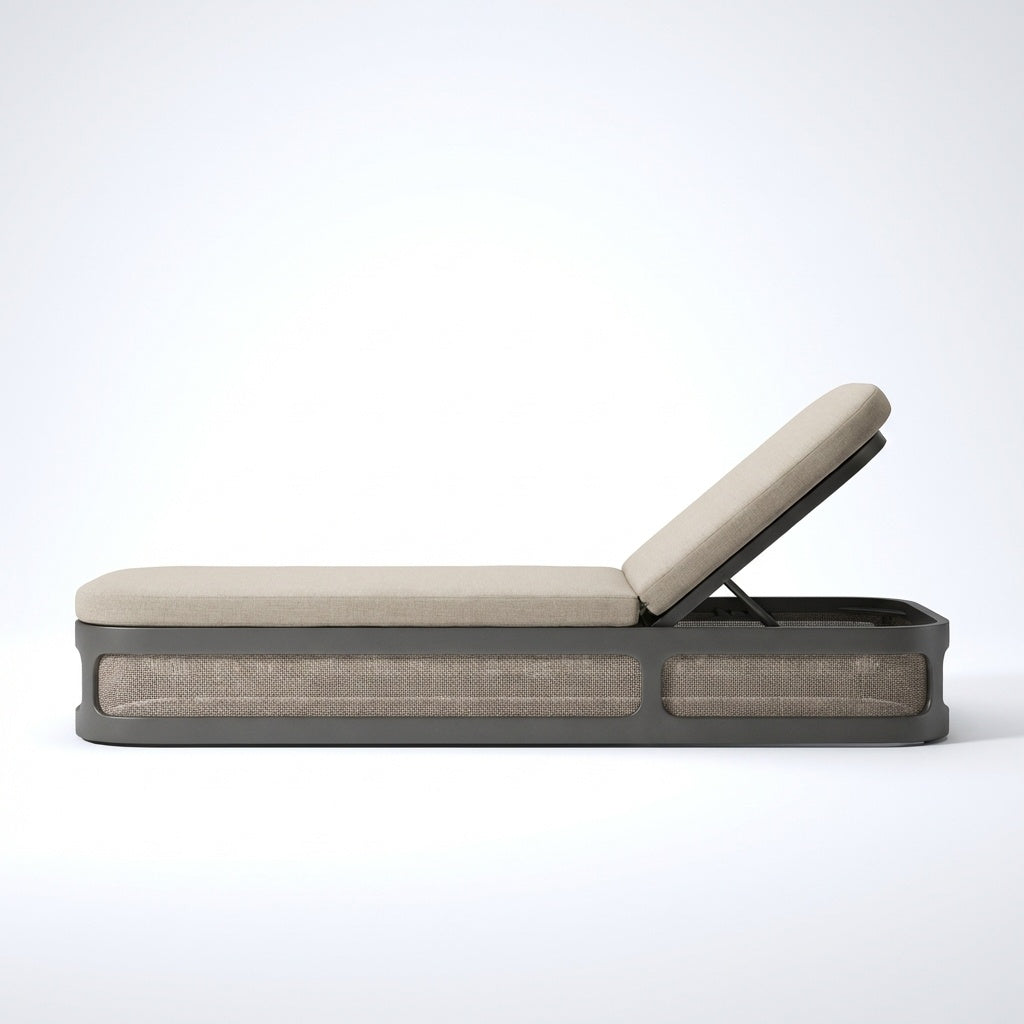 Lento Sun Lounger - Side View