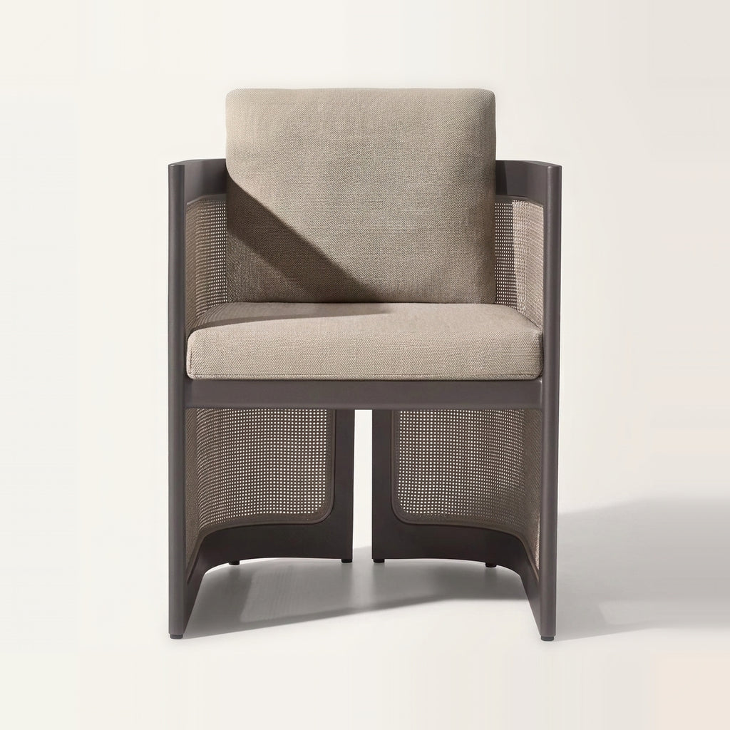 Lento Dining Armchair — front view
