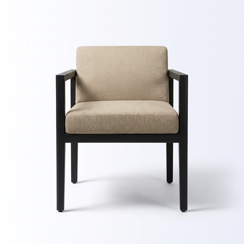 Solis Dining Armchair - Front View