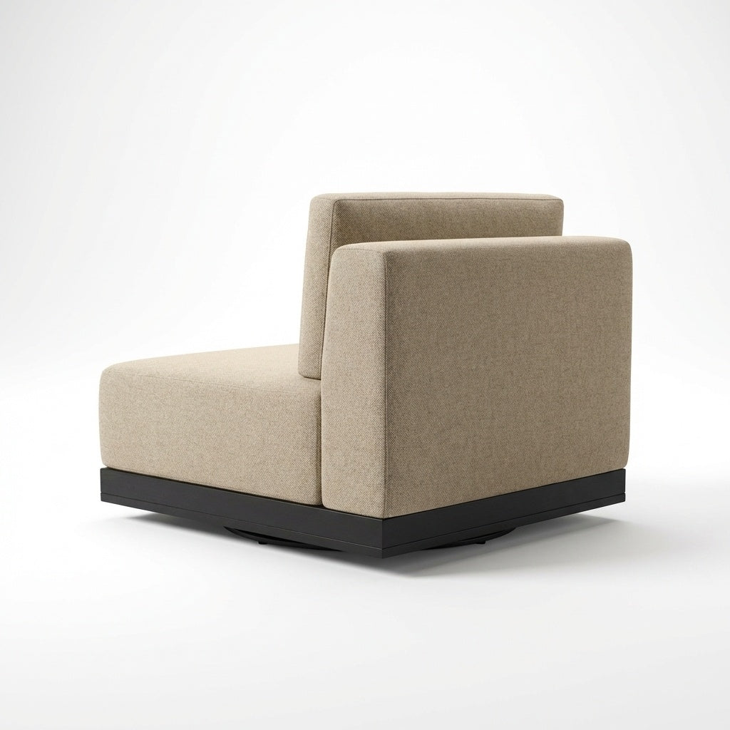 Solis Armless Swivel Module - Back View