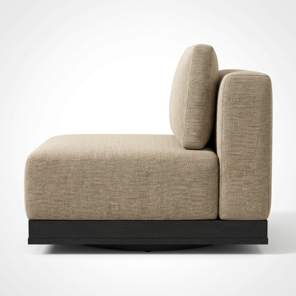 Solis Armless Swivel Module - Side View