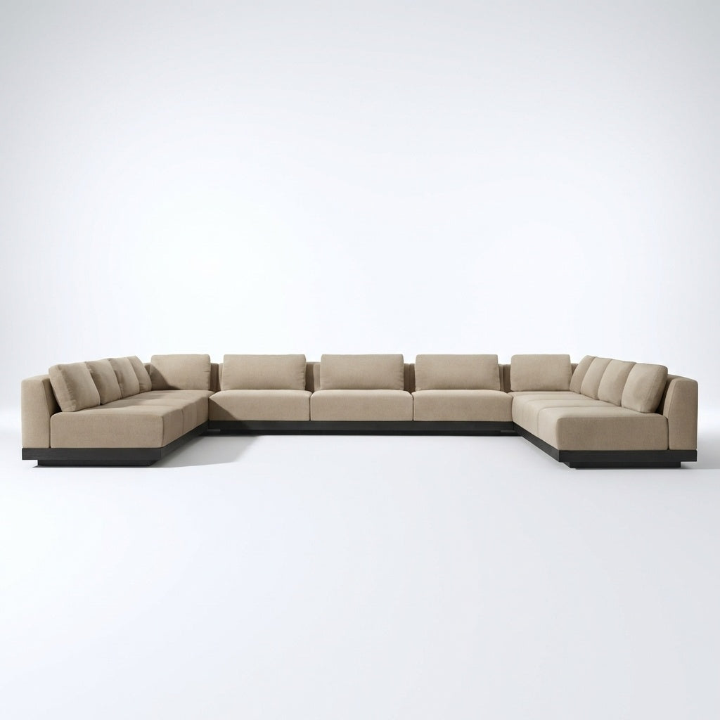 Solis U Shaped Sofa - Front View