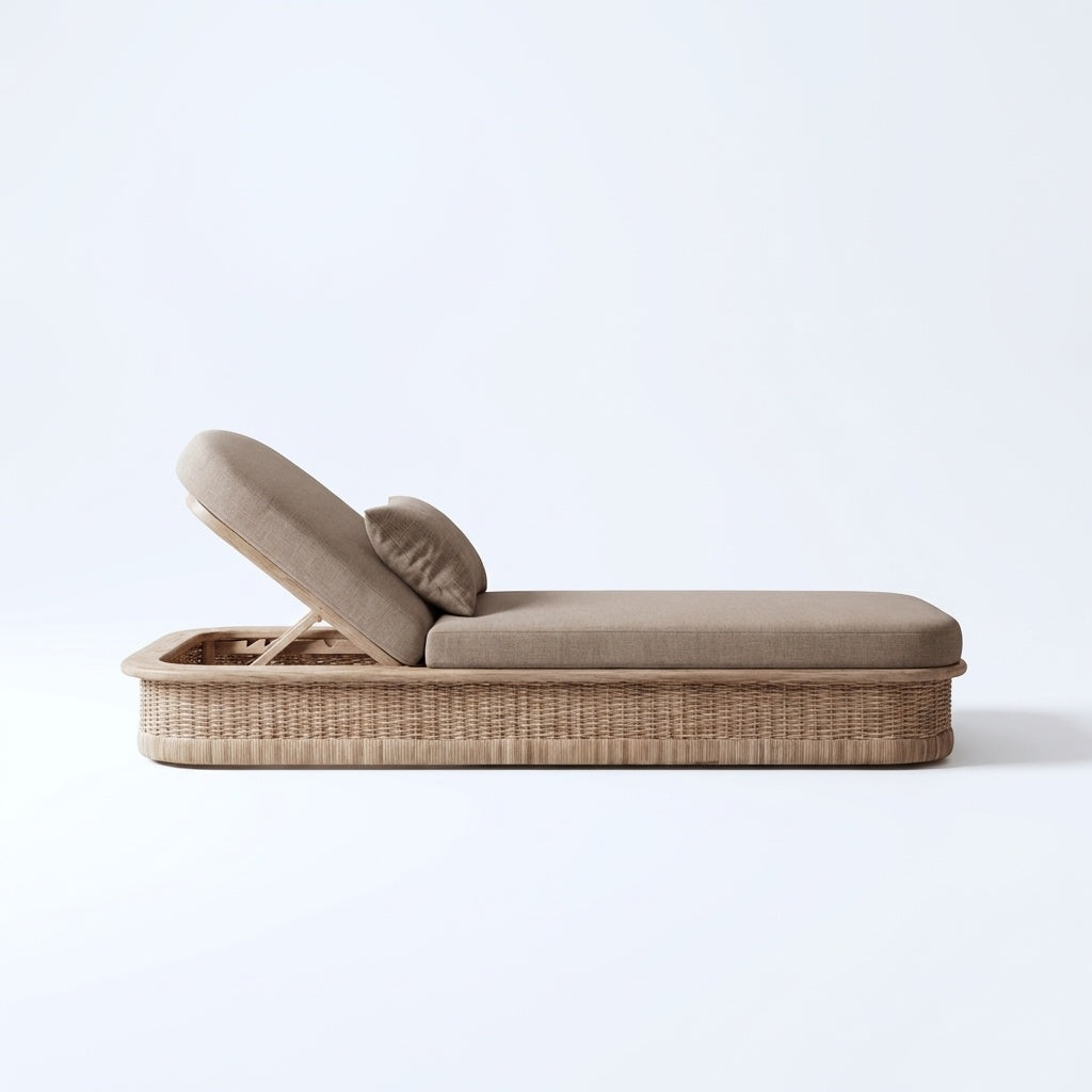 Riviera Sun Lounger - Side View