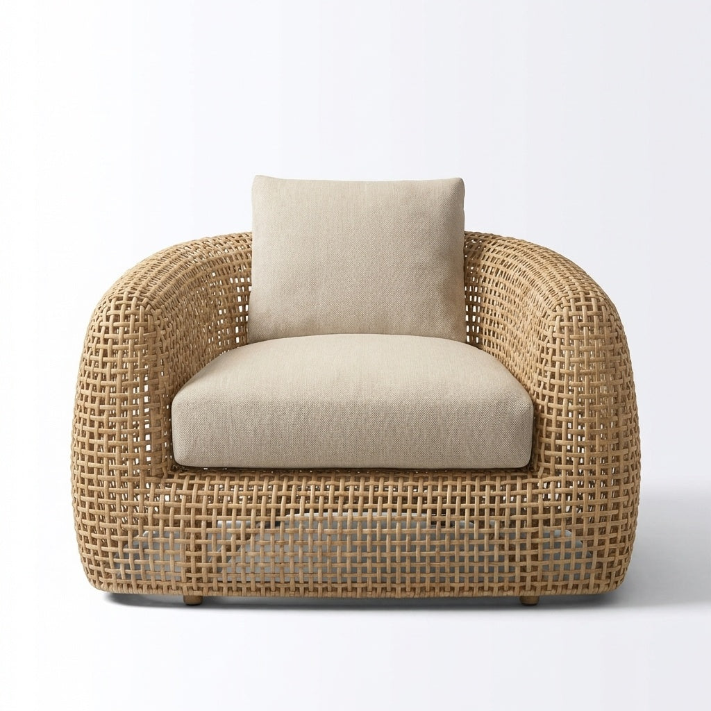 Isla Swivel Lounge Chair - Front View