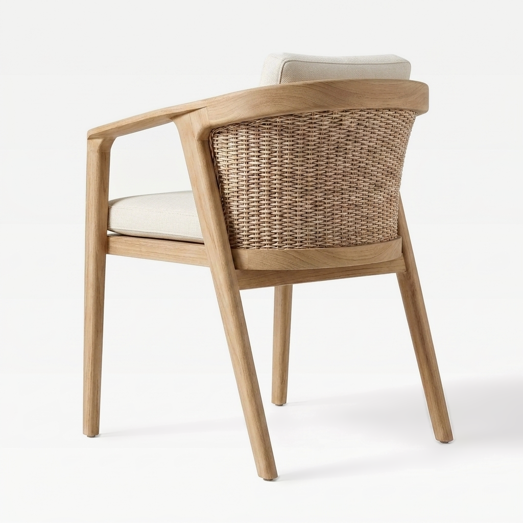 Natural Teak / Neutral Linen | back