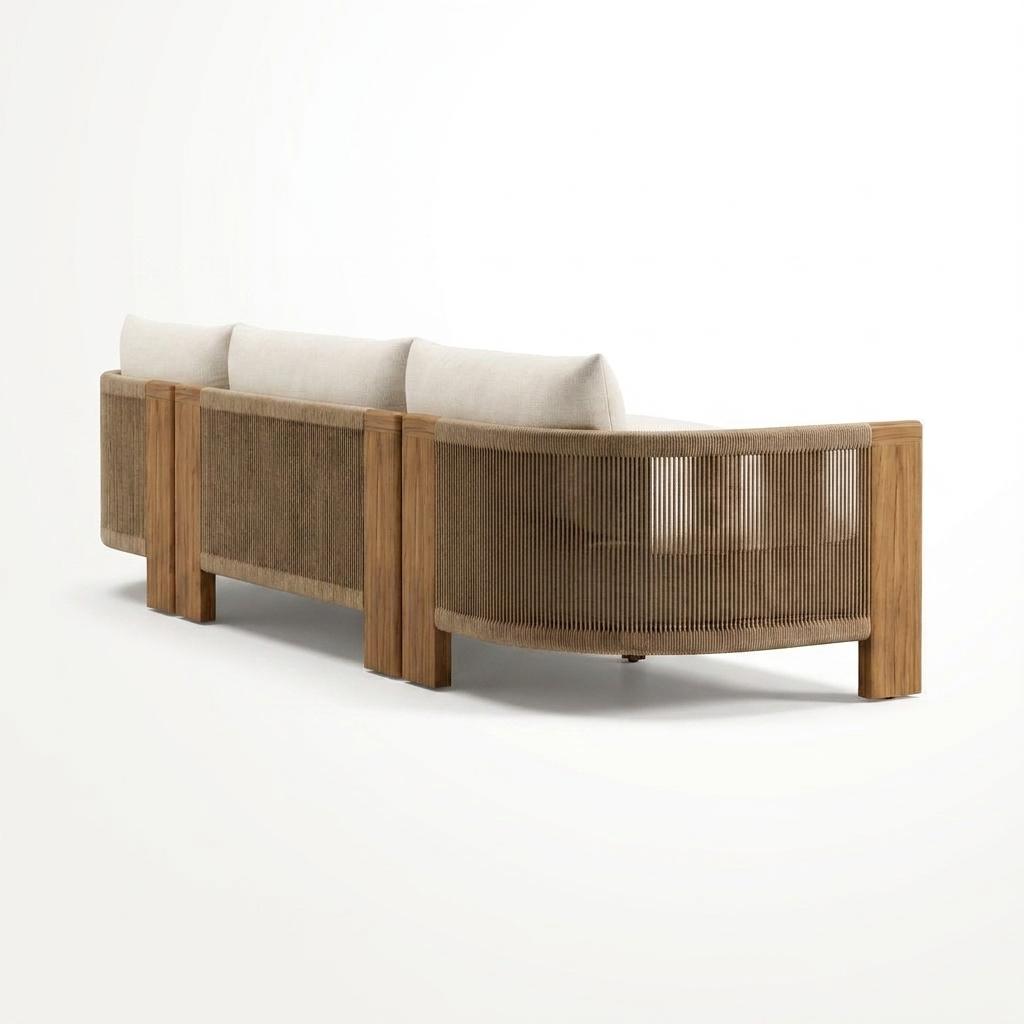 Altair Chaise Sofa (Right Hand) — back view