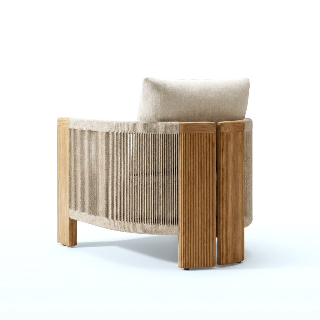 Altair Lounge Chair Teak — back view
