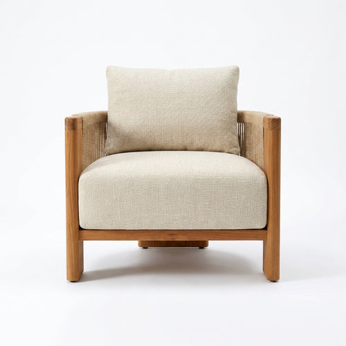 Altair Lounge Chair Teak — front view