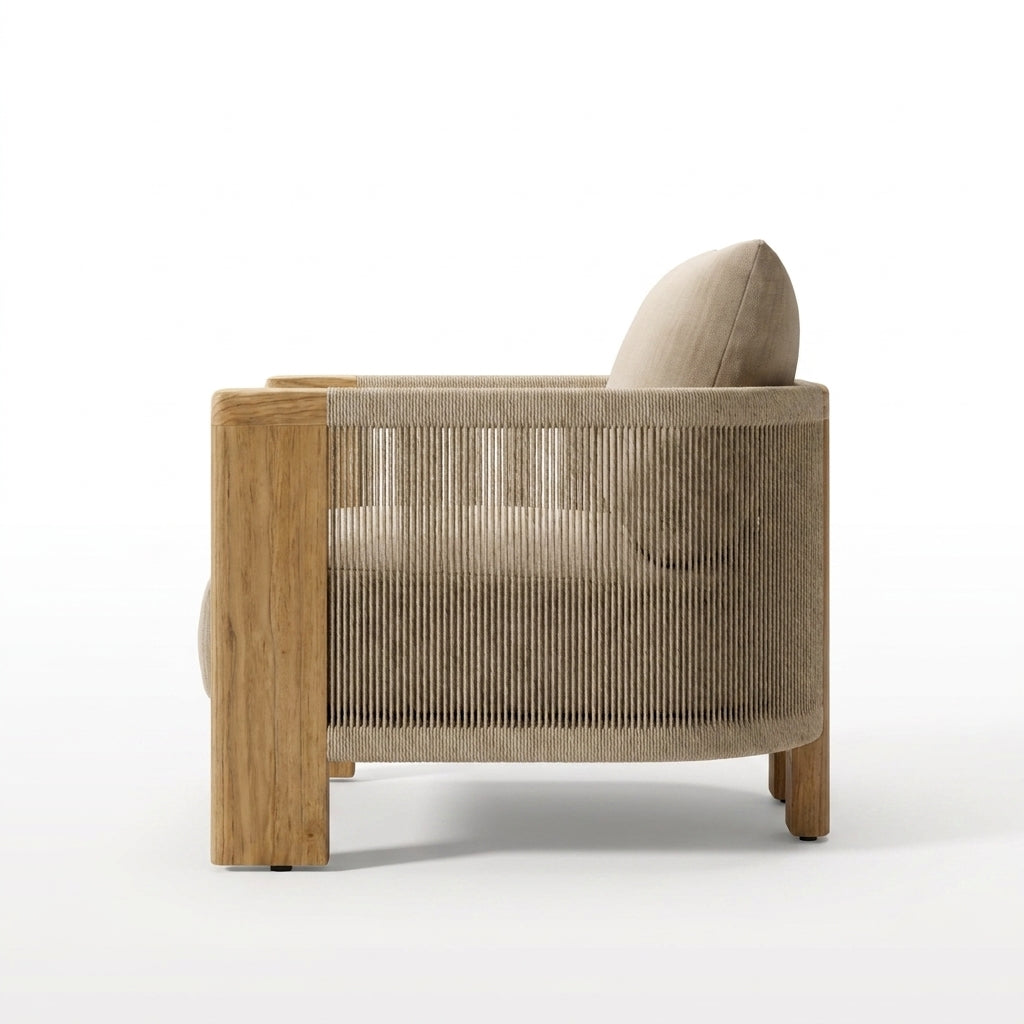 Altair Lounge Chair Teak — side view