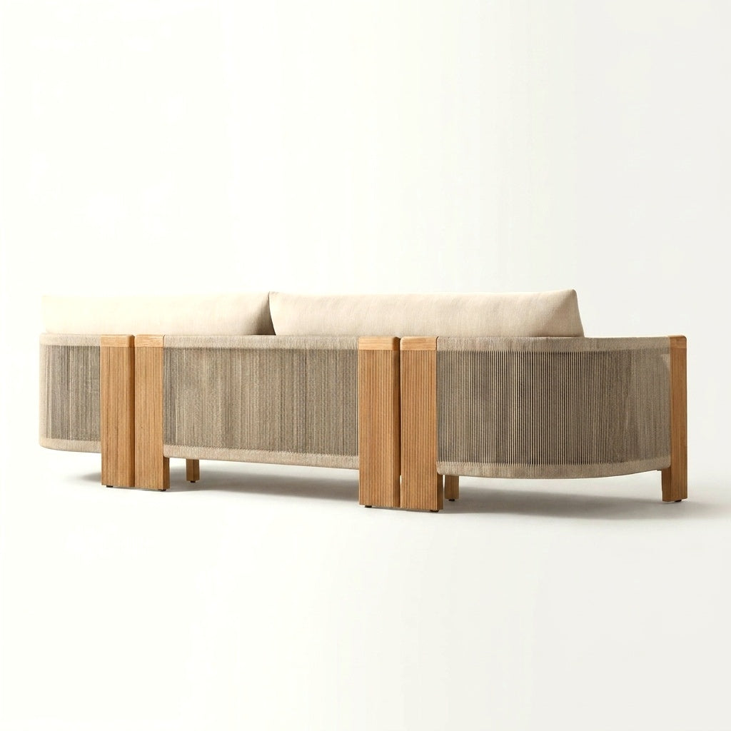 Altair Sofa Teak — back view