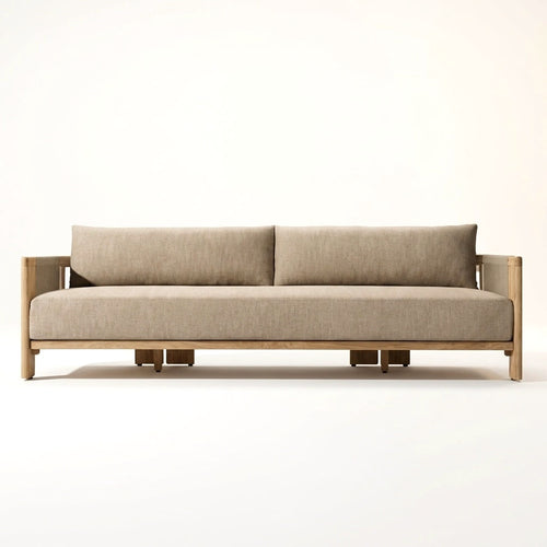 Altair Sofa Teak — front view