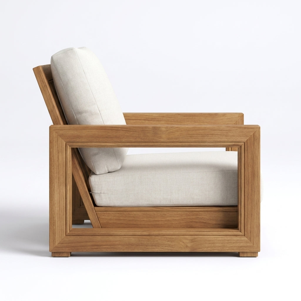 Arco Lounge Chair teak side