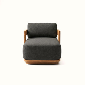 Aris Chaise Teak - Front View