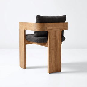 Aris Dining Chair Teak - Back View