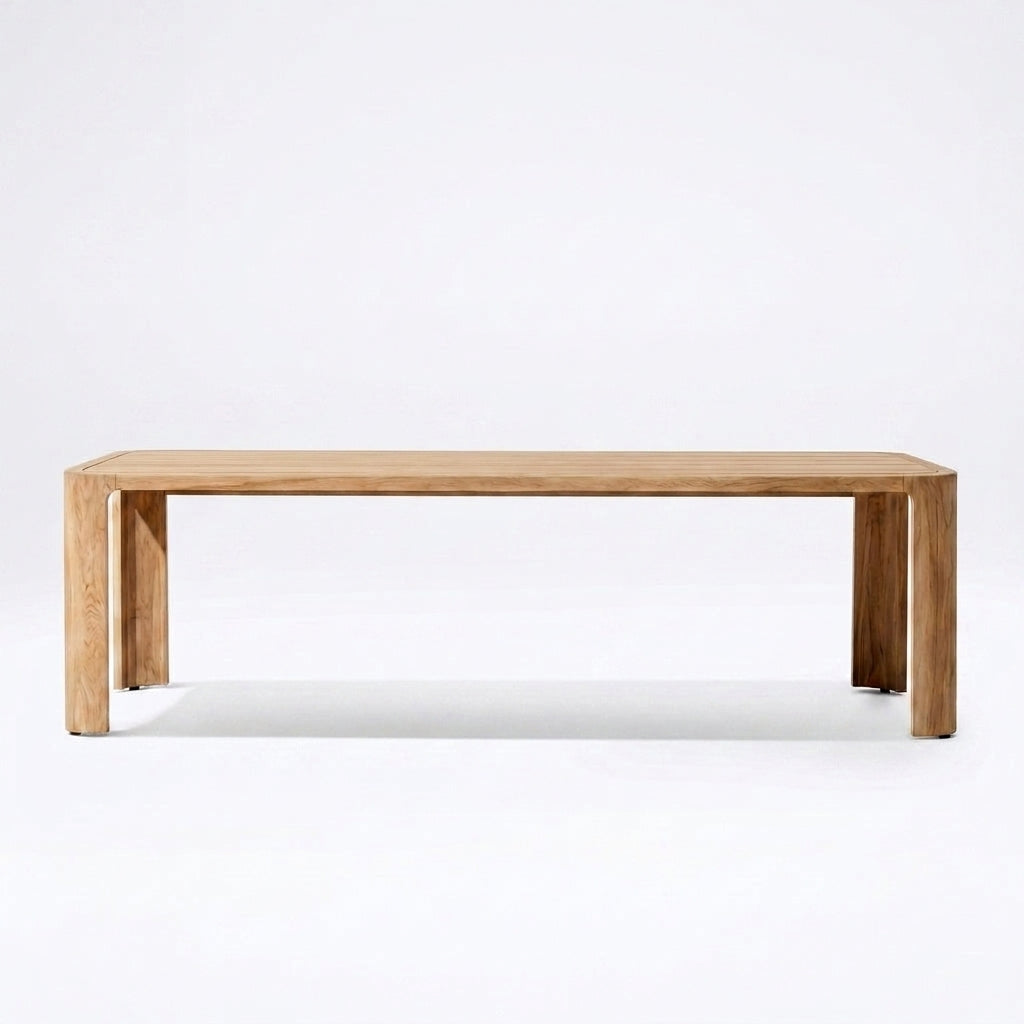 Aris Dining Table (Teak) - front view
