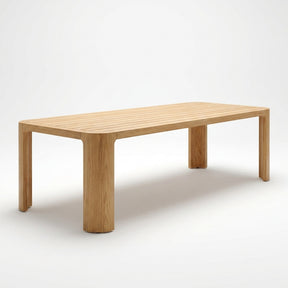 Aris Dining Table Teak - Hero View