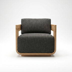 Aris Lounge Chair (Teak) - front view