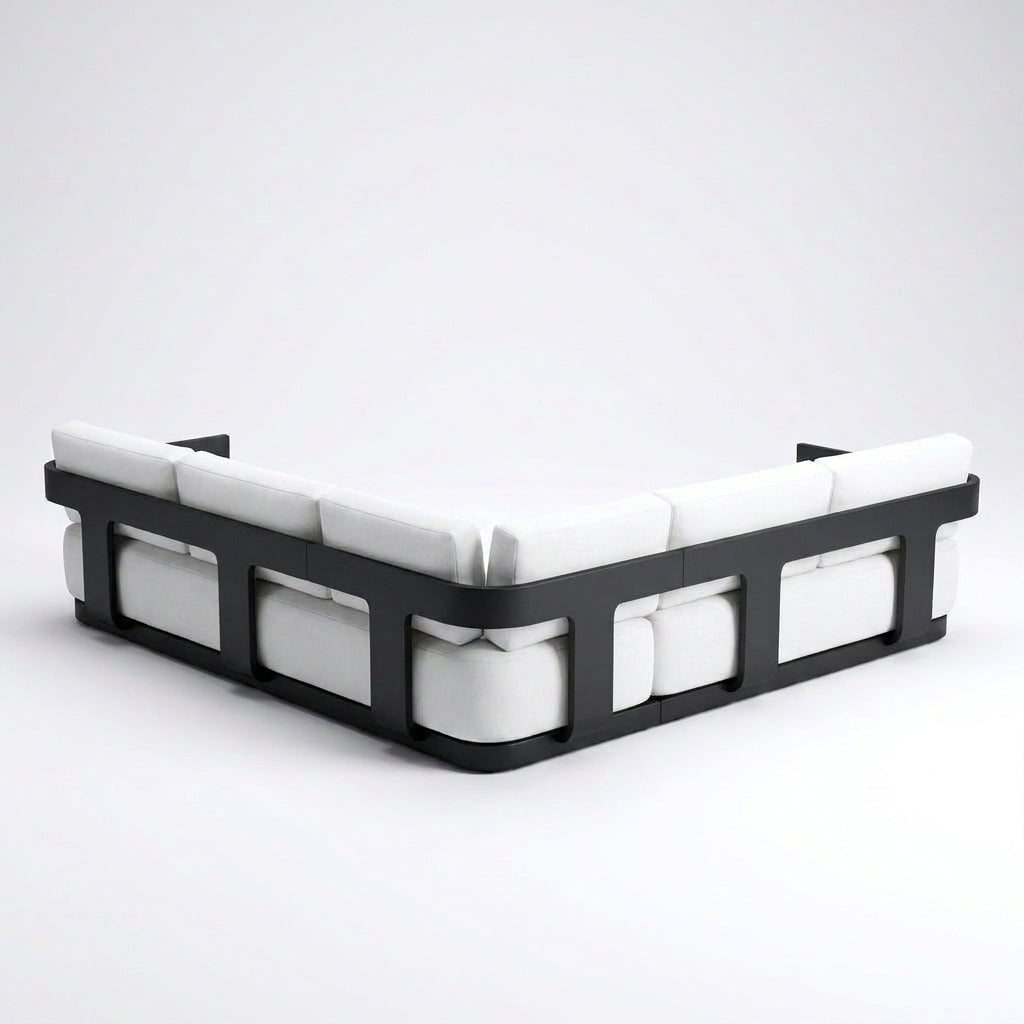 Aris L Shaped Sofa Right Hand back