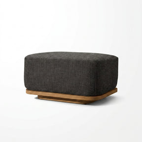 Aris Ottoman Teak - Back View