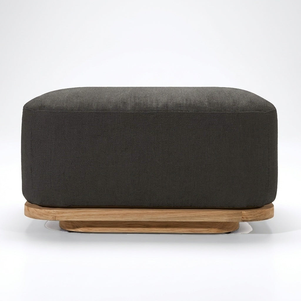 Aris Ottoman (Teak) - side view