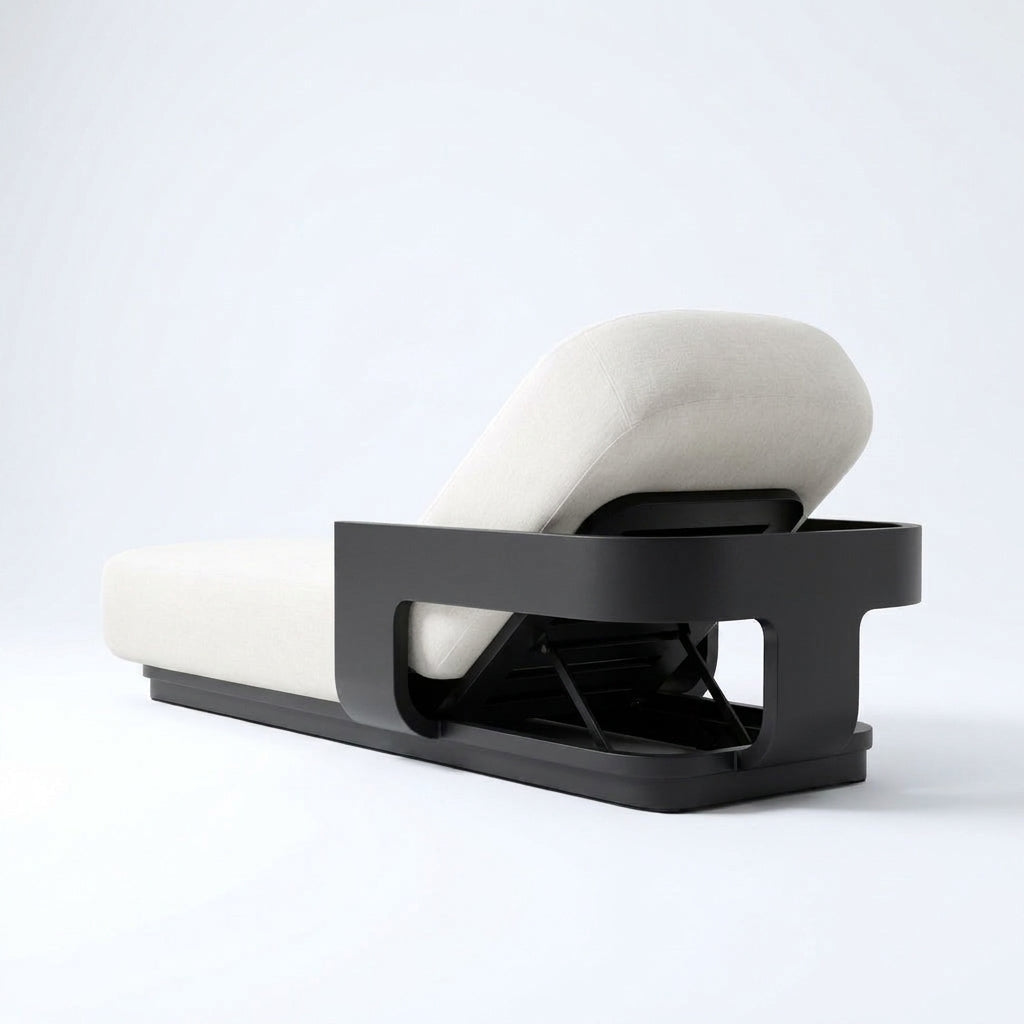 Aris Reclining Chaise - back view