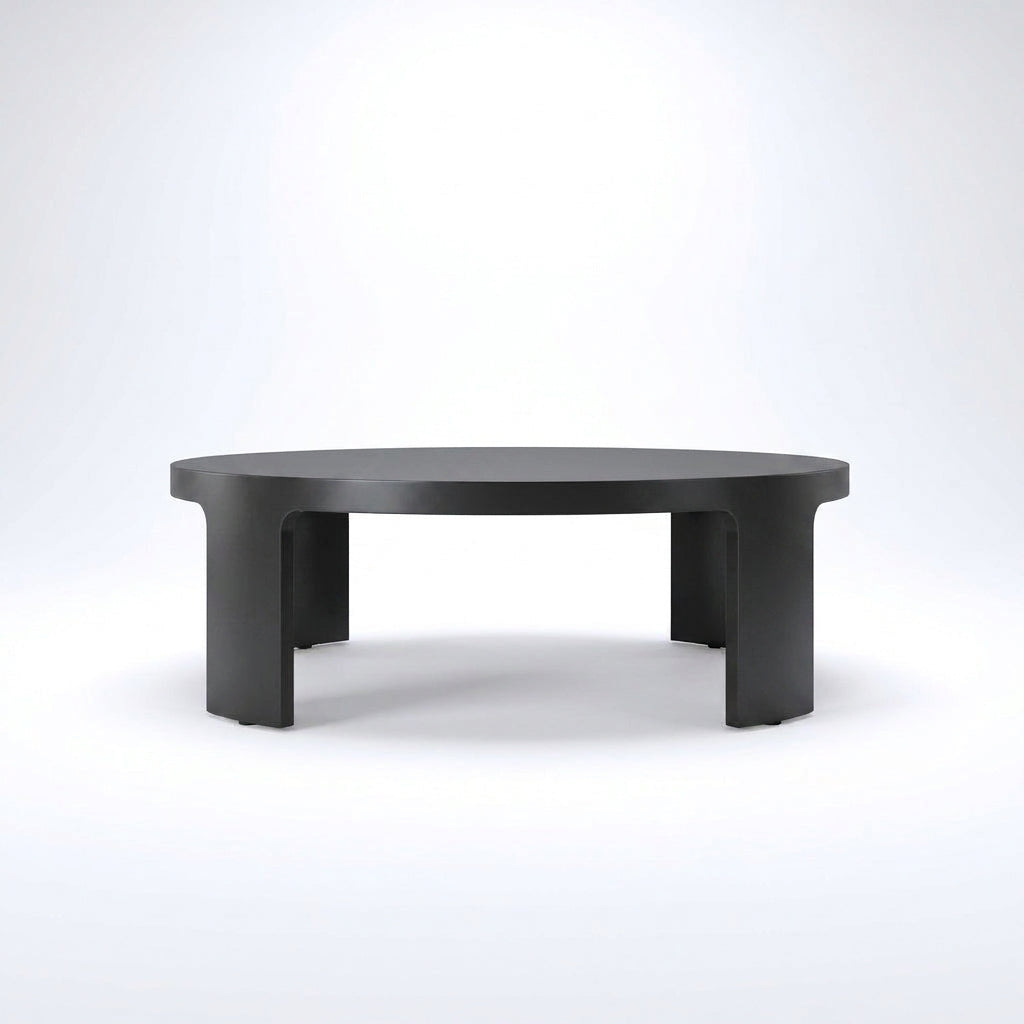 Aris Round Coffee Table - side view
