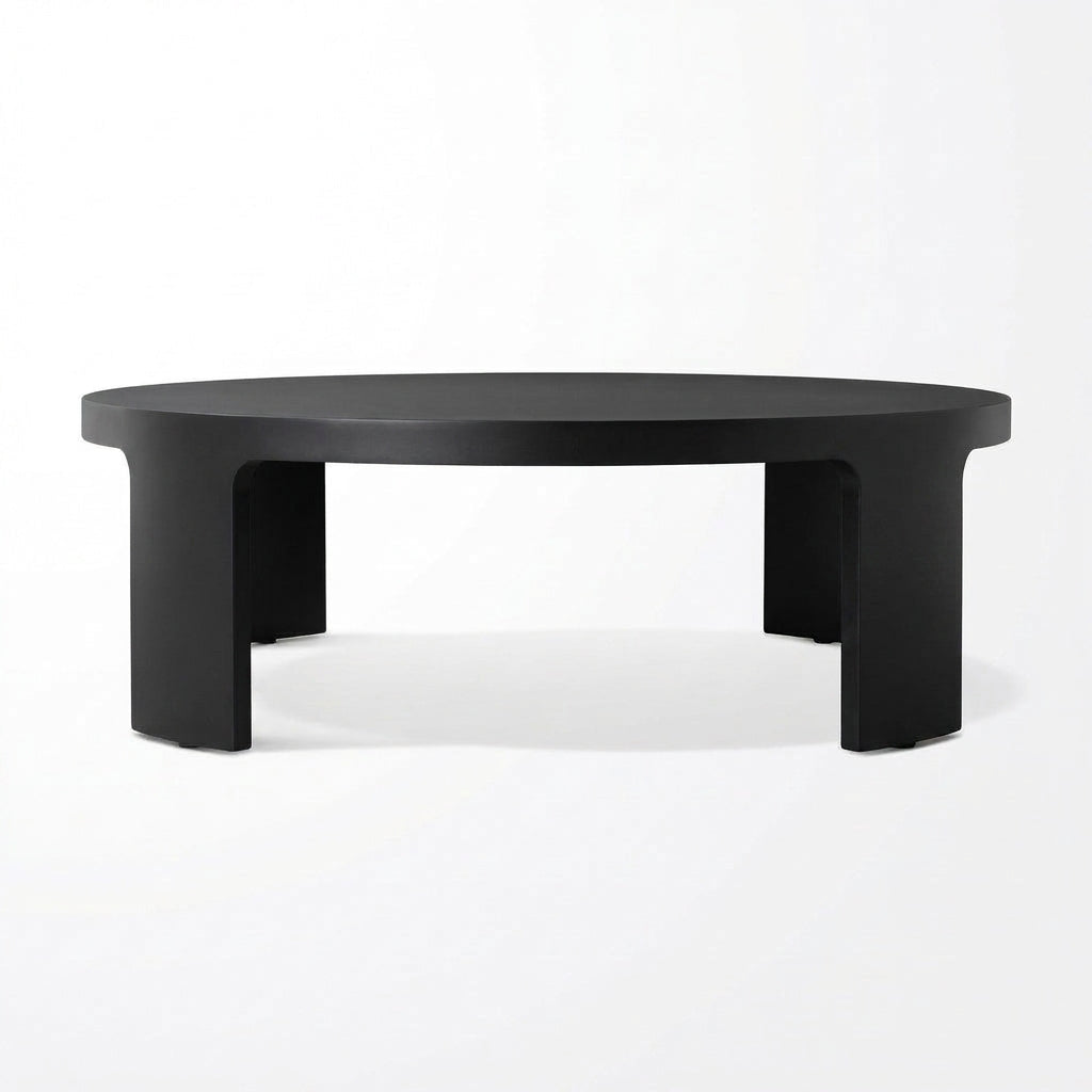Aris Round Coffee Table - back view