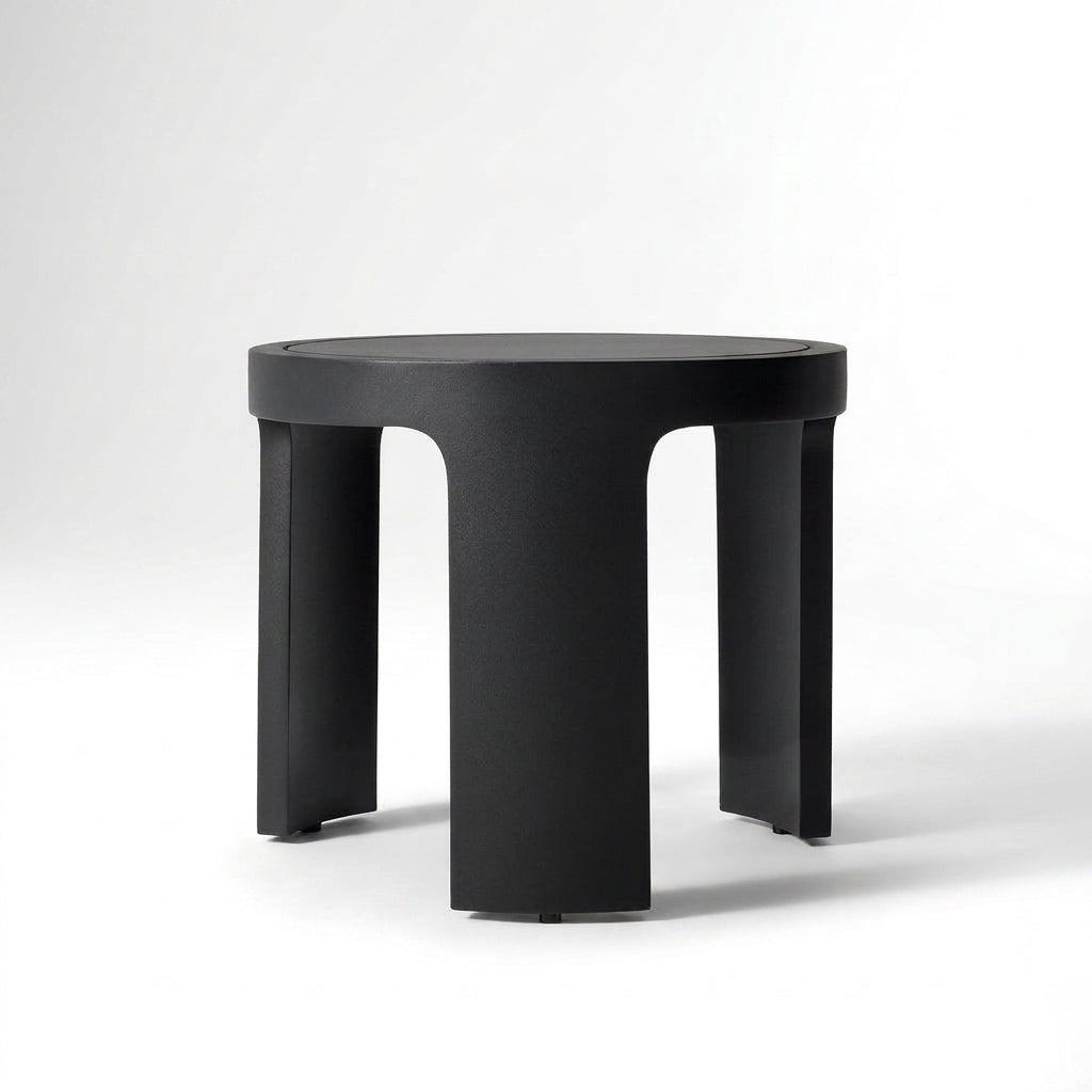 Aris Round Side Table - front view