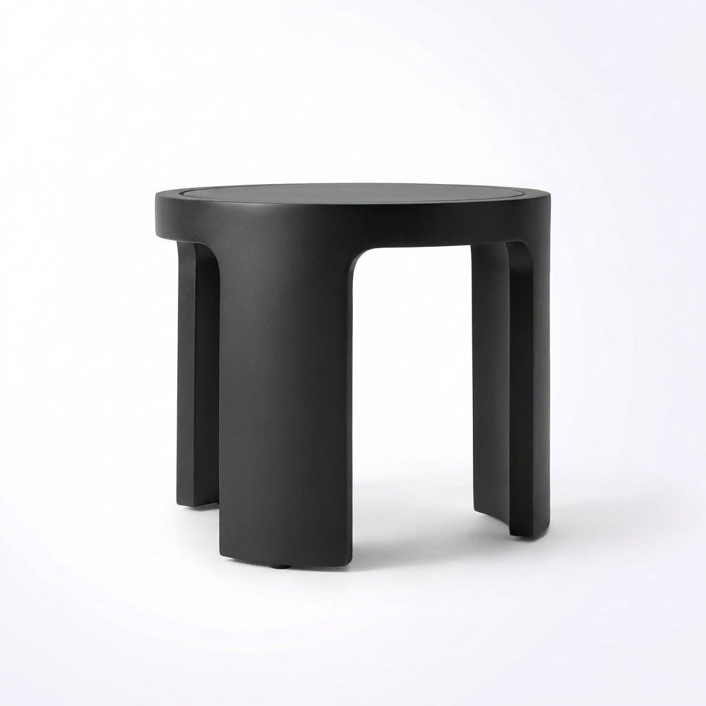 Aris Round Side Table - side view
