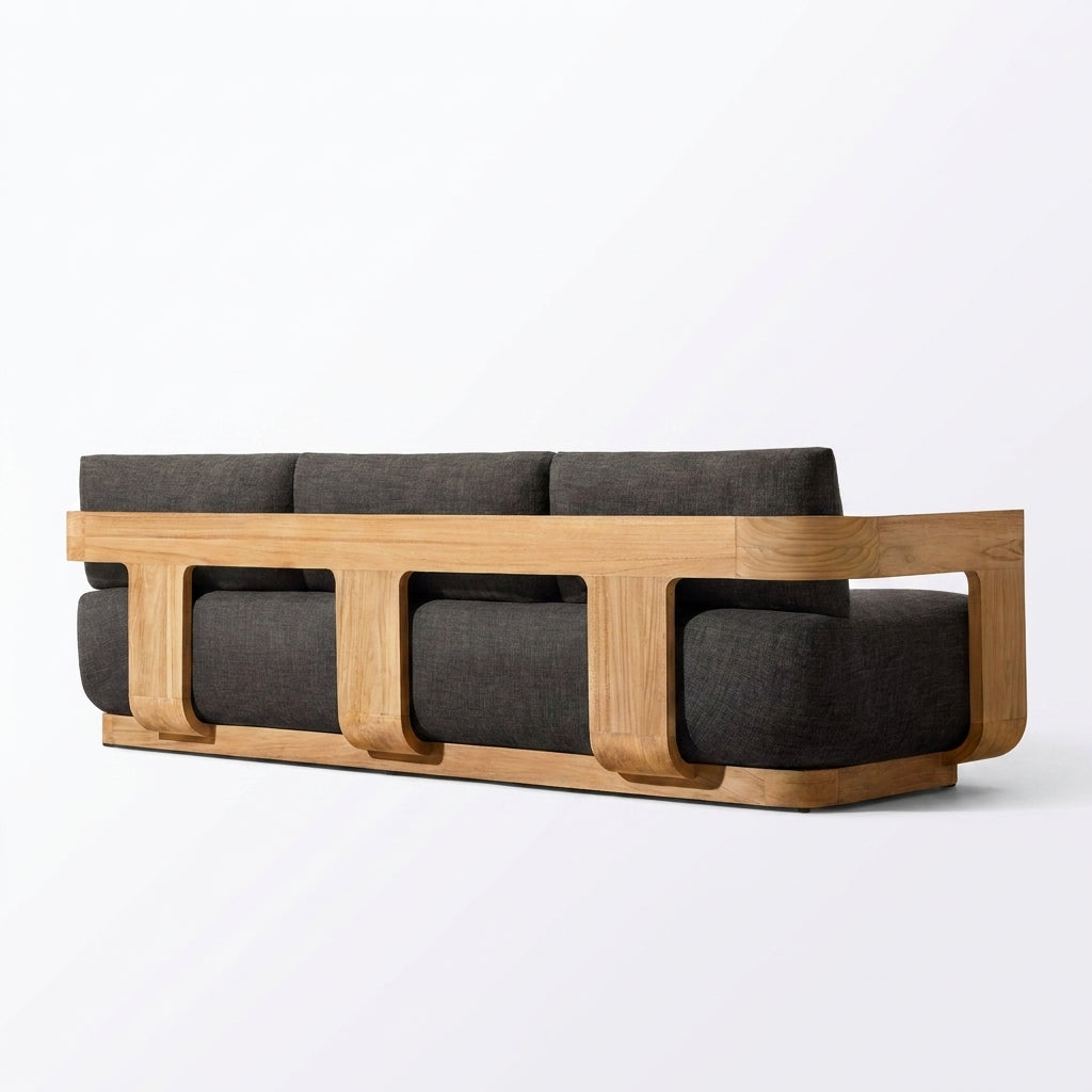 Aris Sofa (Teak) - back view