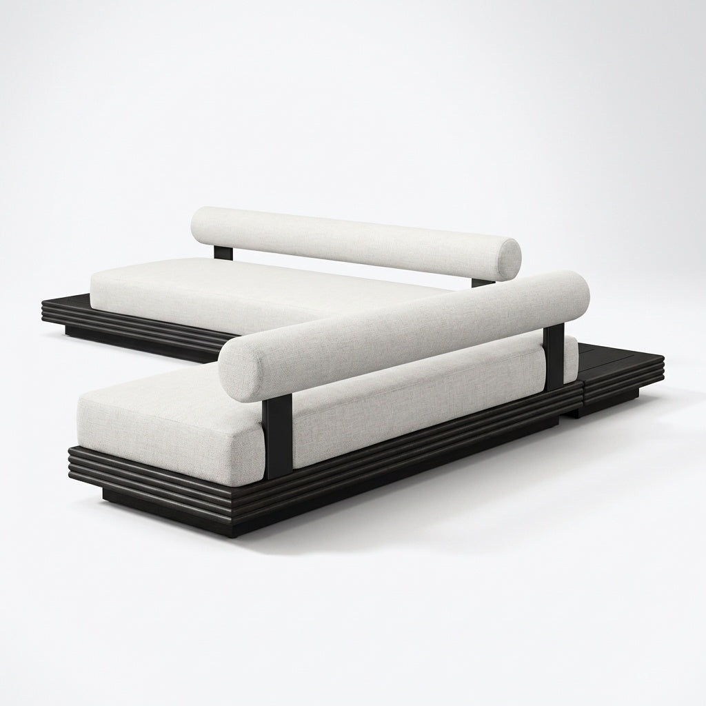 Cielo L Shaped Sofa — Back View