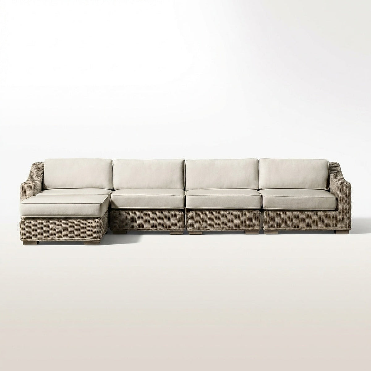 Cove 4 Seat Chaise Sofa — Front View