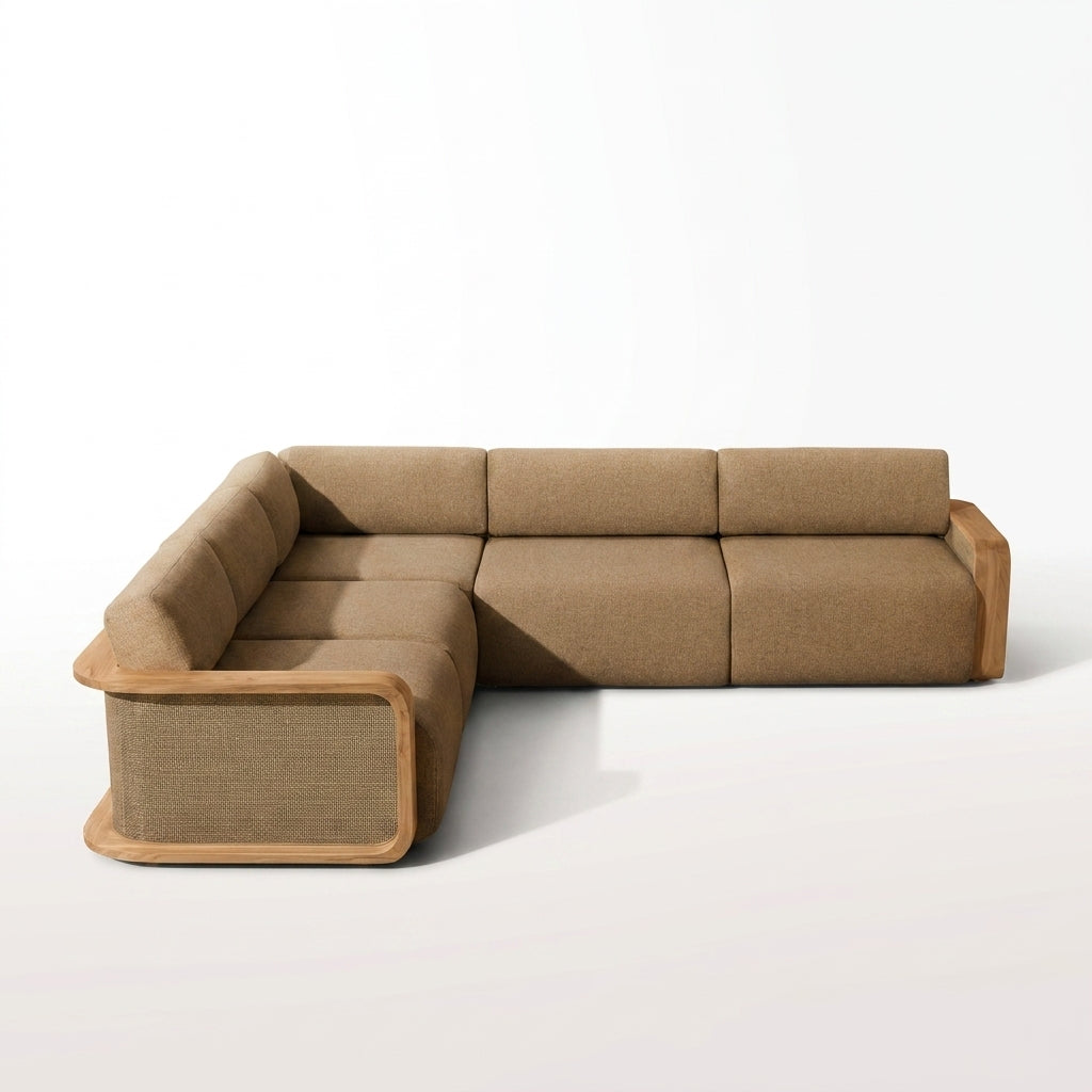 Luma L Shaped Sofa — front view