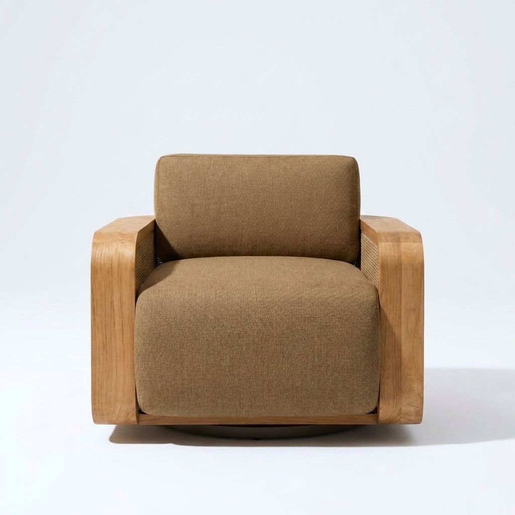 Luma Swivel Lounge Chair — front view