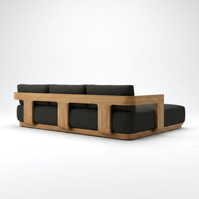 Aris Chaise Sofa teak back