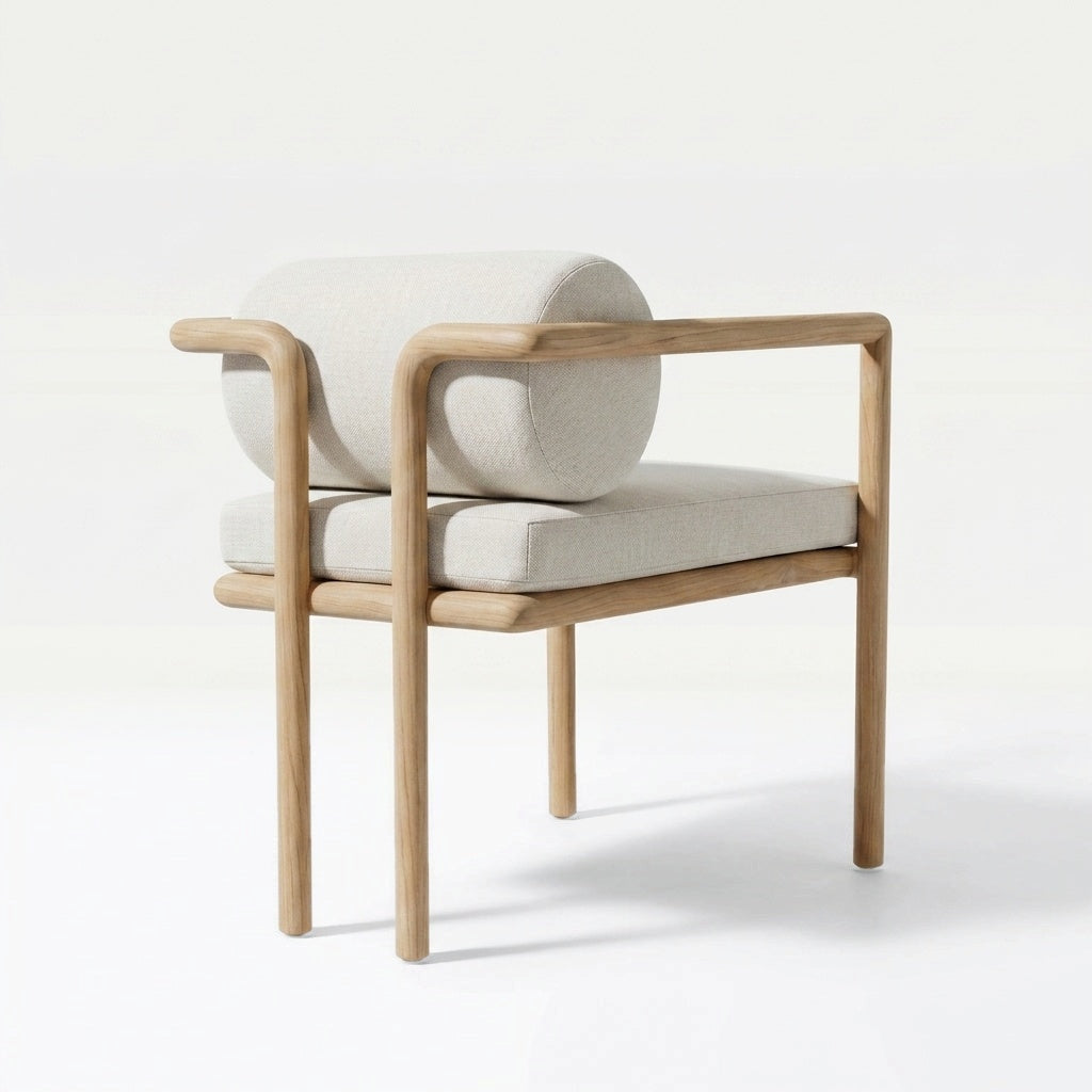 Natural Teak / Neutral Linen | back