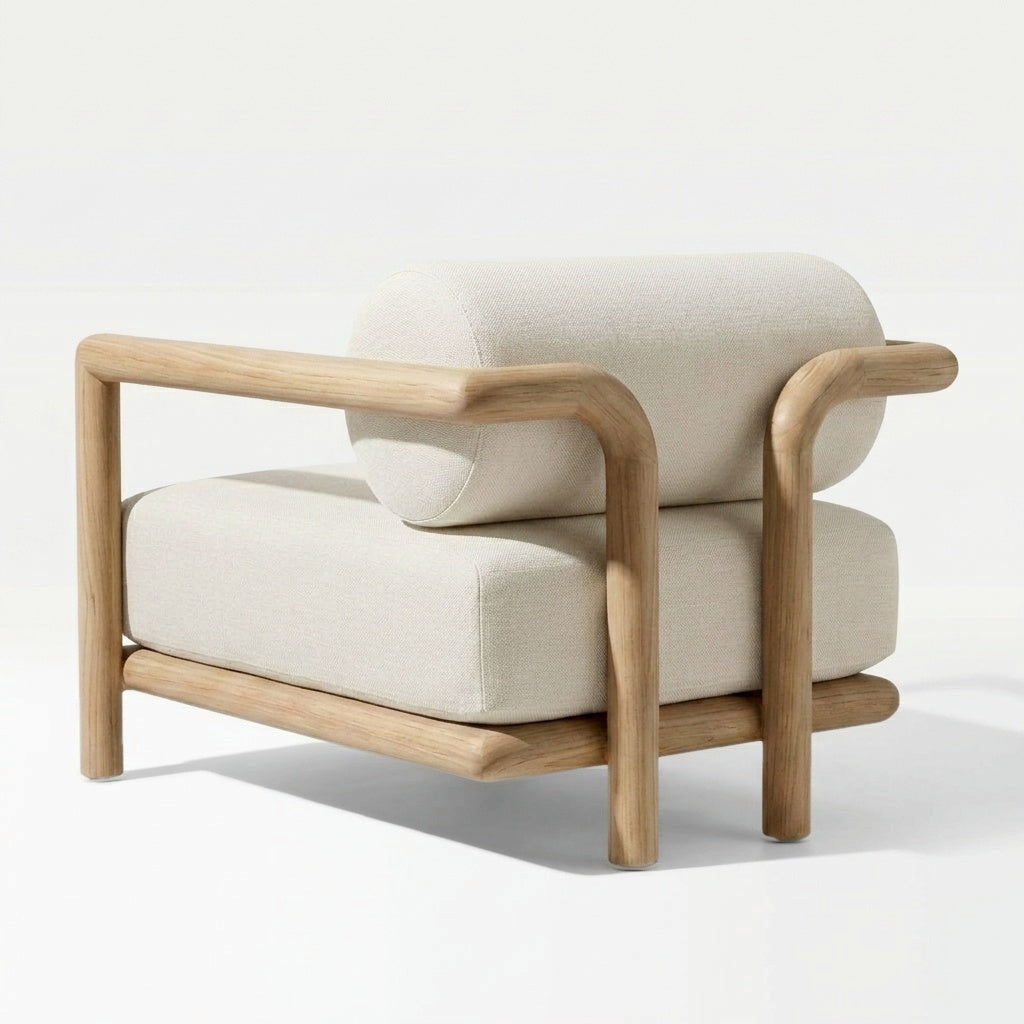 Natural Teak / Neutral Linen | back