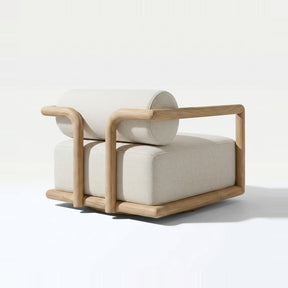Natural Teak / Neutral Linen | back