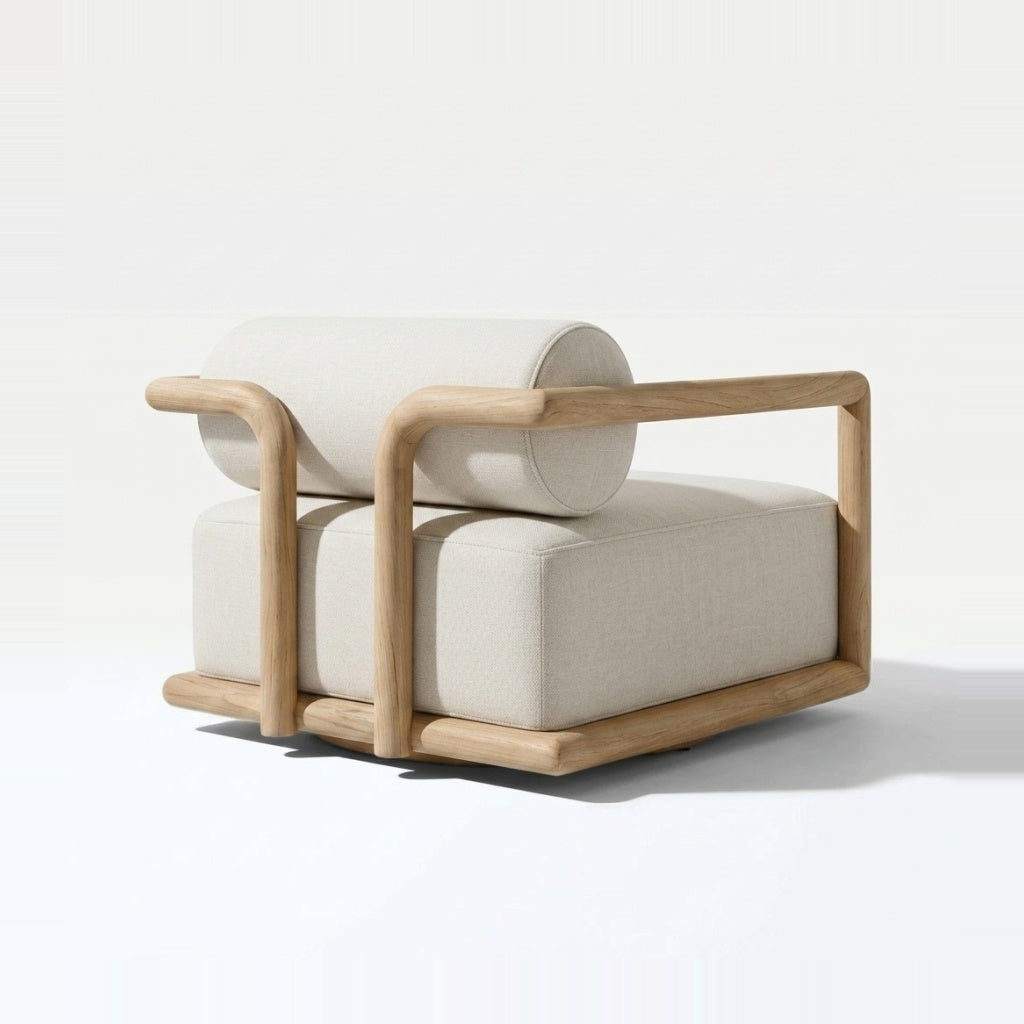 Natural Teak / Neutral Linen | back