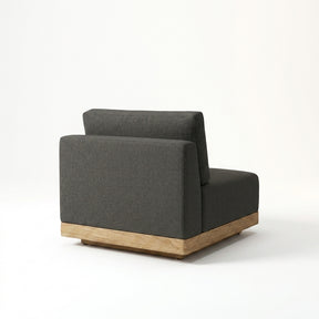 Solis Armless Sofa Module — back view