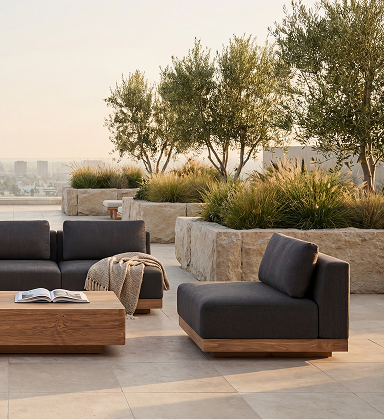 Luxury outdoor lounge sofas